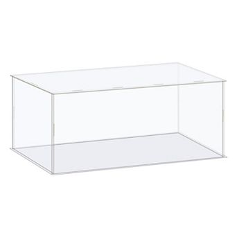 Display Case Box Acrylic Box Transparent Dustproof Protection Showcase 41x16x11cm for Collectibles