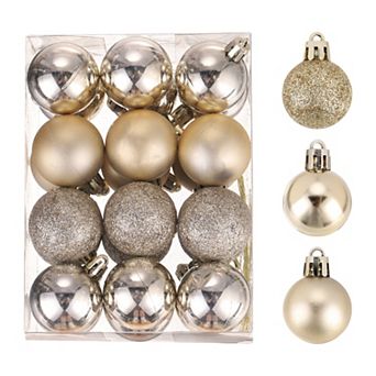 Christmas Ball Christmas Tree Decorations Balls Silver 1.6" for Decoration Christmas Decor 24 pc