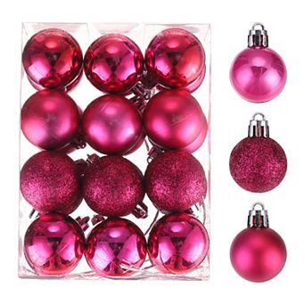 Christmas Ball Christmas Tree Decorations Balls Silver 1.6" for Decoration Christmas Decor 24 pc