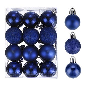 Christmas Ball Christmas Tree Decorations Balls Silver 1.6" for Decoration Christmas Decor 24 pc