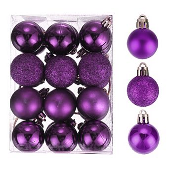 Christmas Ball Christmas Tree Decorations Balls Silver 1.6" for Decoration Christmas Decor 24 pc