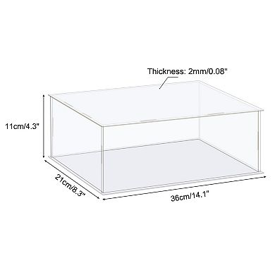 Display Case Box Acrylic Box Dustproof Protection Showcase 36x21x11cm