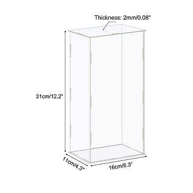 Display Case Box Acrylic Box Dustproof Protection Showcase 16x11x31cm