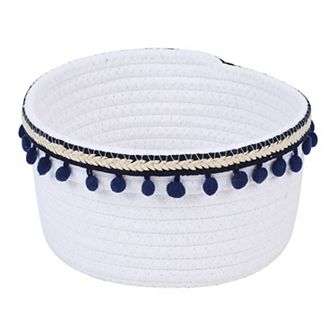 1 Pack Woven Storage Basket, Shelf Closet Storage Bin for Key Tray Bowl for Entryway Desk 8.1*3.7in