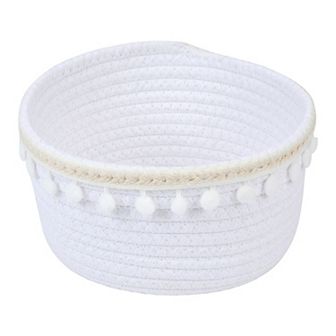 1 Pack Woven Storage Basket, Shelf Closet Storage Bin for Key Tray Bowl for Entryway Desk 8.1*3.7in