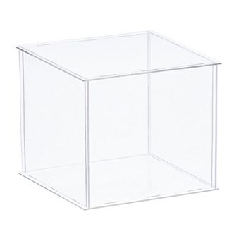 Clear Display Case, Acrylic Box Assemble Dustproof Box Showcase, 13.7x13.7x11.8inch for Collectibles