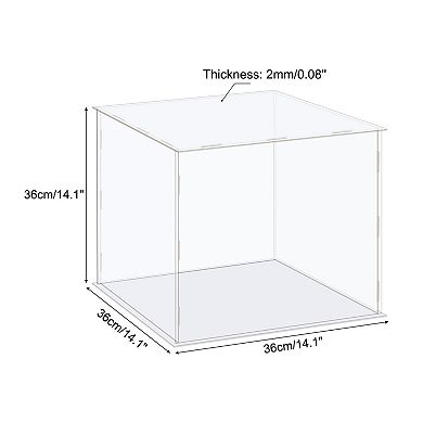 Display Case Box Acrylic Box Dustproof Protection Showcase 36x36x36cm