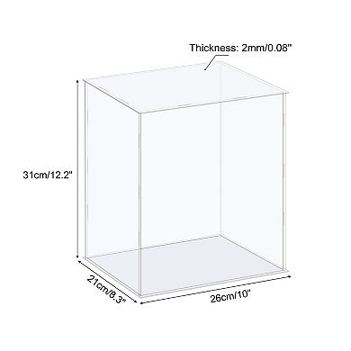 Display Case Box Acrylic Box Dustproof Protection Showcase 26x21x31cm