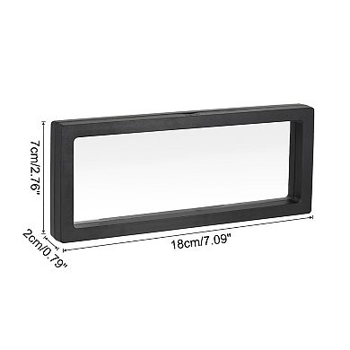 Floating Thin Film Display Box with Base 18cm x 7cm x 2cm Pack of 2