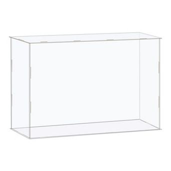 Display Case Box Acrylic Box Transparent Dustproof Protection Showcase 41x11x26cm for Collectibles