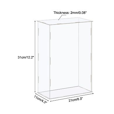 Display Case Box Acrylic Box Dustproof Protection Showcase 21x11x31cm