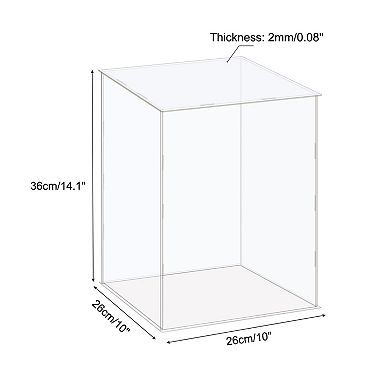 Display Case Box Acrylic Box Dustproof Protection Showcase 26x26x36cm