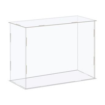 Display Case Box Acrylic Box Transparent Dustproof Protection Showcase 26x11x21cm for Collectibles