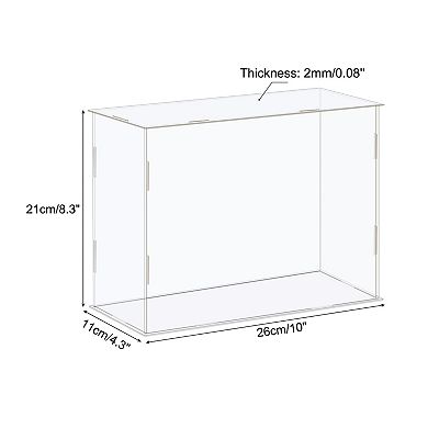 Display Case Box Acrylic Box Transparent Dustproof Protection Showcase 26x11x21cm for Collectibles