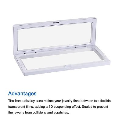 Floating Thin Film Display Box with Base 30cm x 9cm x 2cm Pack of 2