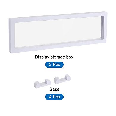 Floating Thin Film Display Box with Base 30cm x 9cm x 2cm Pack of 2