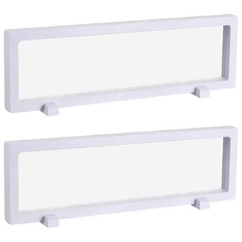 Floating Thin Film Display Box with Base 30cm x 9cm x 2cm Pack of 2