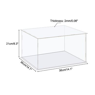 Display Case Box Acrylic Box Dustproof Protection Showcase 36x36x21cm