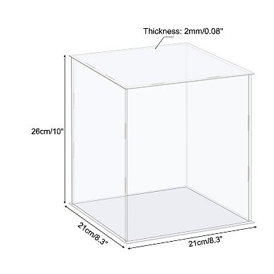 Display Case Box Acrylic Box Dustproof Protection Showcase 21x21x26cm