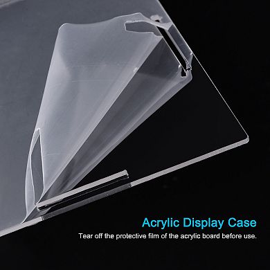 Display Case Box Acrylic Box Transparent Dustproof Protection Showcase 26x26x21cm for Collectibles