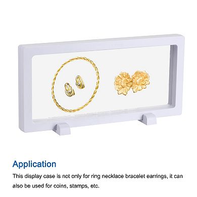 Floating Thin Film Display Box with Base 23cm x 11cm x 2cm Pack of 2