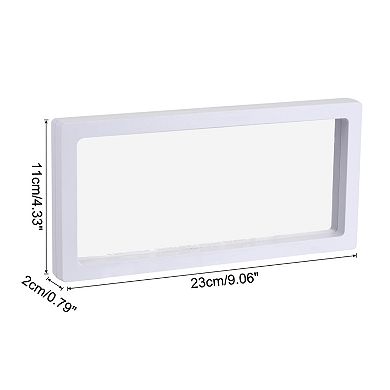 Floating Thin Film Display Box with Base 23cm x 11cm x 2cm Pack of 2