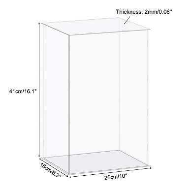 Display Case Box Acrylic Box Dustproof Protection Showcase 26x16x41cm