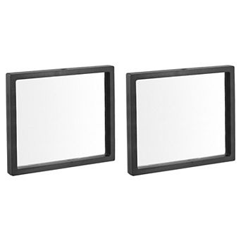 Floating Thin Film Display Box, ABS Frame Case 18cm x 18cm x 2cm Pack of 2