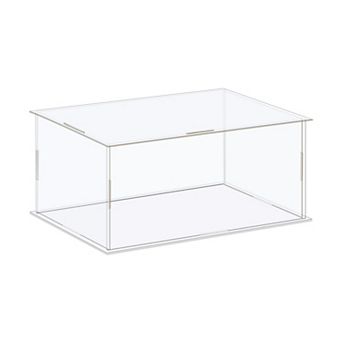 Display Case Box Acrylic Box Transparent Dustproof Protection Showcase 16x11x11cm for Collectibles
