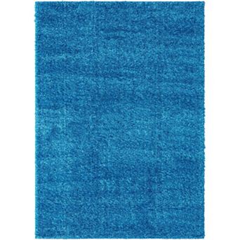 Luxe Weavers Plush Collection Modern Shag Solid Area Rug