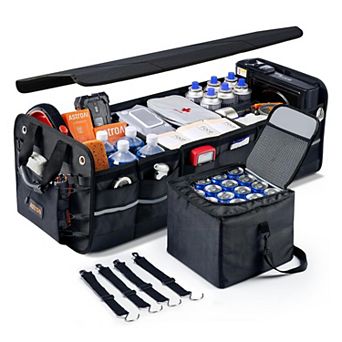 AstroAI Car Trunk Organizer Storage Large for SUV, Truck, Pickup with Cooler Bag