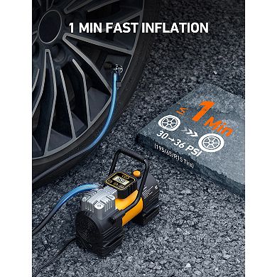 AstroAI Tire Inflator Portable Air Compressor (Up to 150 PSI) Tire Pump 12V DC