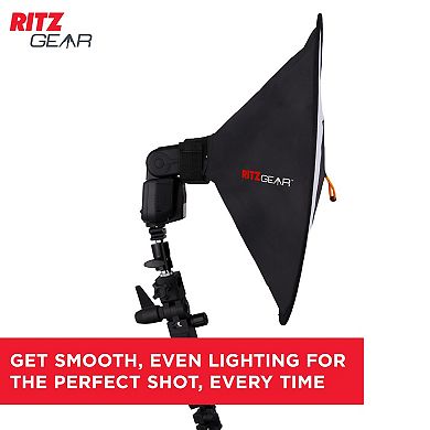 Ritz Gear Conic Dish Collapsible Camera Flash Diffuser for Flash Speedlights with Adjustable Strap