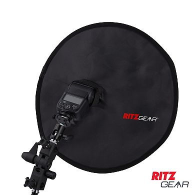 Ritz Gear Conic Dish Collapsible Camera Flash Diffuser for Flash Speedlights with Adjustable Strap