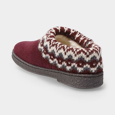 Clarks® Suede Clog Women's Faux Fur Lined Slippers