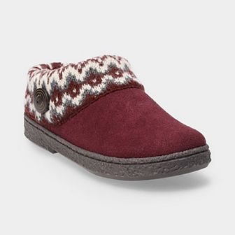 Clarks® Suede Clog Women's Faux Fur Lined Slippers