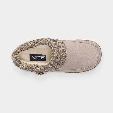 Clarks® Suede Sweater Women's Slipper Clogs
