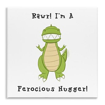 Stupell Home Decor Ferocious Hugger T-Rex Plaque Wall Art