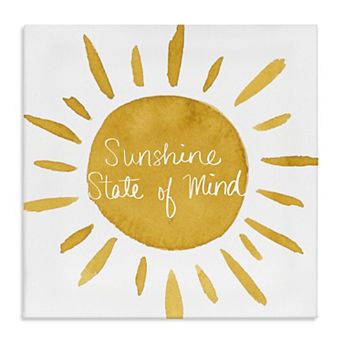 Stupell Home Decor Sunshine State of Mind Canvas Wall Art