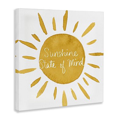 Stupell Home Decor Sunshine State of Mind Canvas Wall Art
