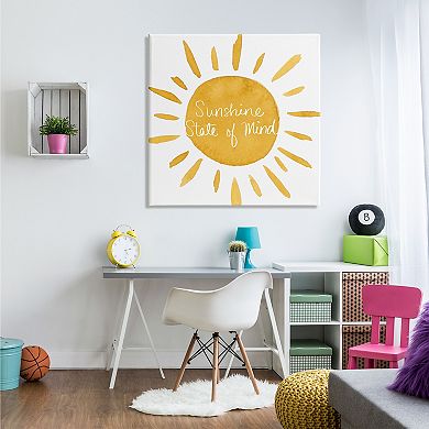 Stupell Home Decor Sunshine State of Mind Canvas Wall Art