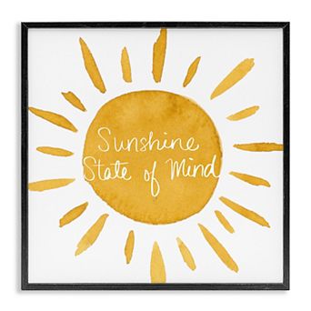 Stupell Home Decor Sunshine State of Mind Framed Wall Art