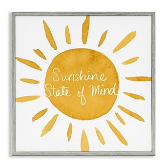 Stupell Home Decor Sunshine State of Mind Framed Wall Art