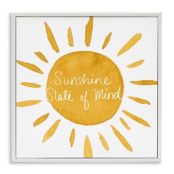 Stupell Home Decor Sunshine State of Mind Framed Wall Art