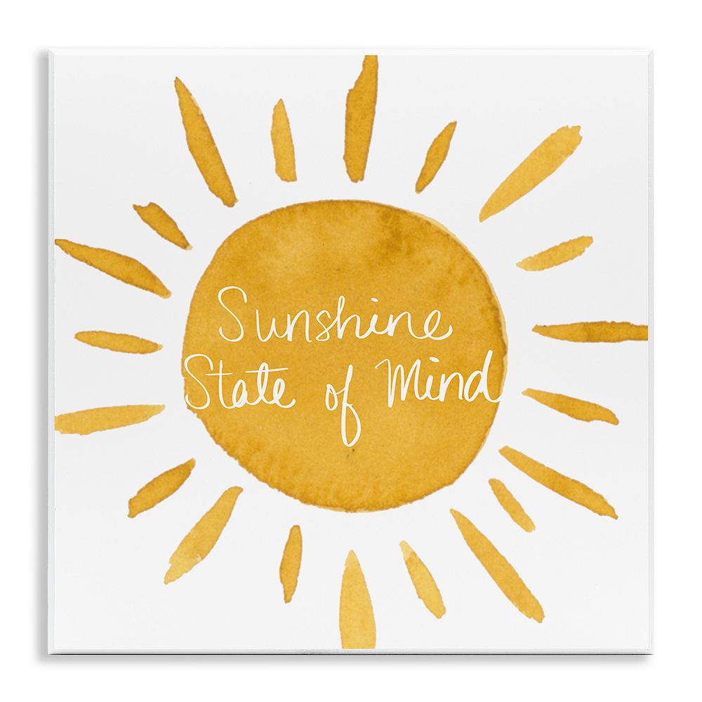 Stupell Home Decor Sunshine State of Mind Plaque Wall Art