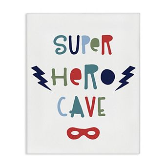 Stupell Home Decor Super Hero Cave Canvas Wall Art