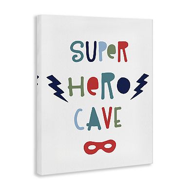 Stupell Home Decor Super Hero Cave Canvas Wall Art