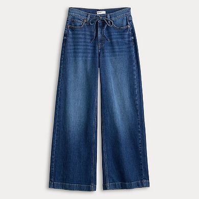 Women's Sonoma Goods For Life® Relaxed Mid Rise Wide Leg Jeans