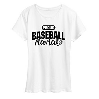 Women's Proud Baseball Mama Graphic Tee
