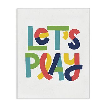 Stupell Home Decor Let's Play Canvas Wall Art